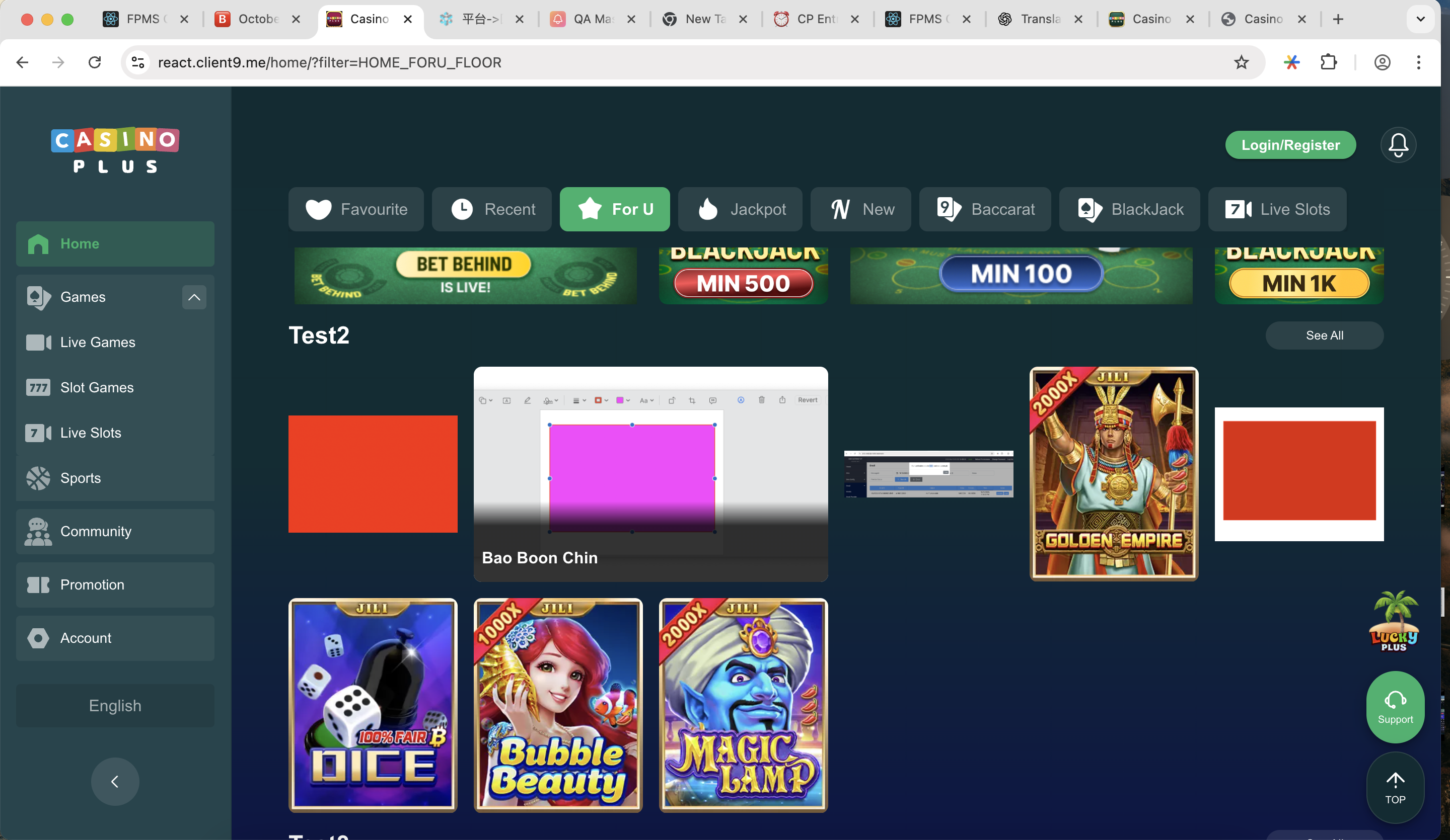 Popular Casino Games - Fortune Gems